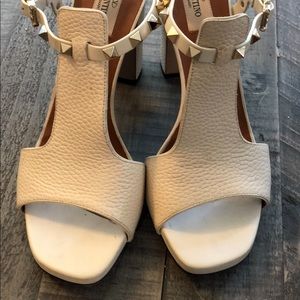 Valentino Shoes - Valentino-Rockstud cut out Ankle Sandal Valentino Shoes - Valentino-Rockstud cut out Ankle Sandal